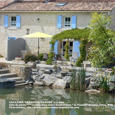 MARAIS POITEVIN pêche ,barque, vélos, wifi, linge, cheminée, cuisine La Taillee Exterior foto